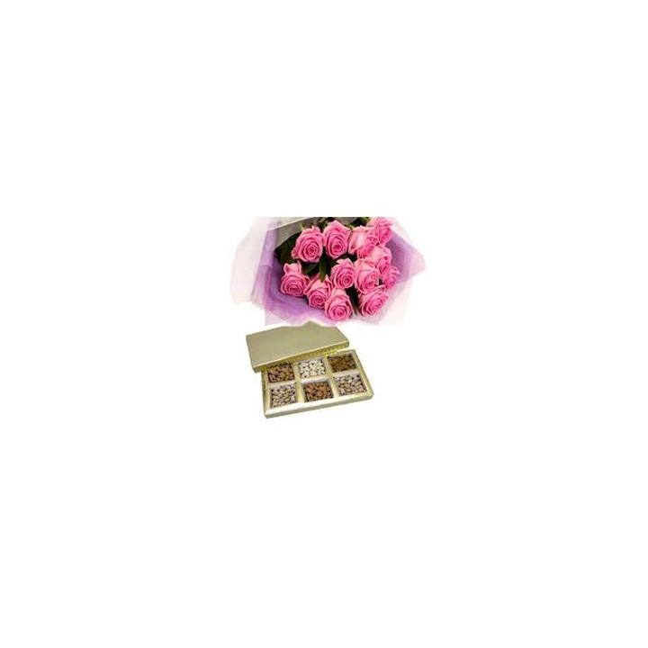 Karanga Mchanganyiko 1 Kg na Kishada cha Waridi Pink 12