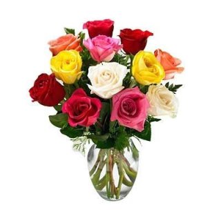 12 MIX NA ROSE SA Banga - Sariwang Bulaklak Dubai