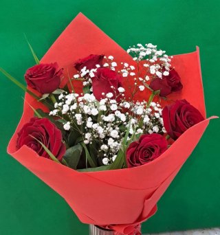 7 pulang rosas - Sariwang Bulaklak Dubai