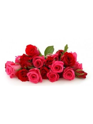 25 ROUGES ET ROSES BOUQUET DE ROSES / BOUQUET  - Fleurs Fraîches Dubaï