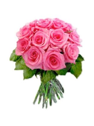 Des Roses Roses Bouquet De 36 Couleurs - Fleurs Fraîches Dubaï