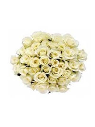 Bouquet Di Rose Bianche 75 Colori - Fiori Freschi Dubai