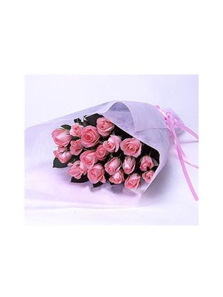Nineteen pink roses - Fresh Flowers Dubai