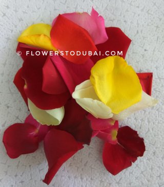 Petal ng Rosas (halo-halong kulay) Grade II 1KG - Sariwang Bulaklak Dubai