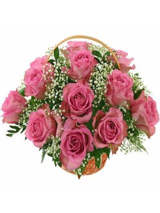 Sahig ng Rosas na Pula 12 Bulaklak - Sariwang Bulaklak Dubai