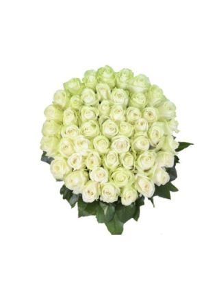 Basket ng Puti Rosas na may 101 Damo - Sariwang Bulaklak Dubai
