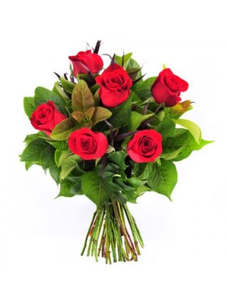 Seis de las rosas  - Flores Frescas Dubái